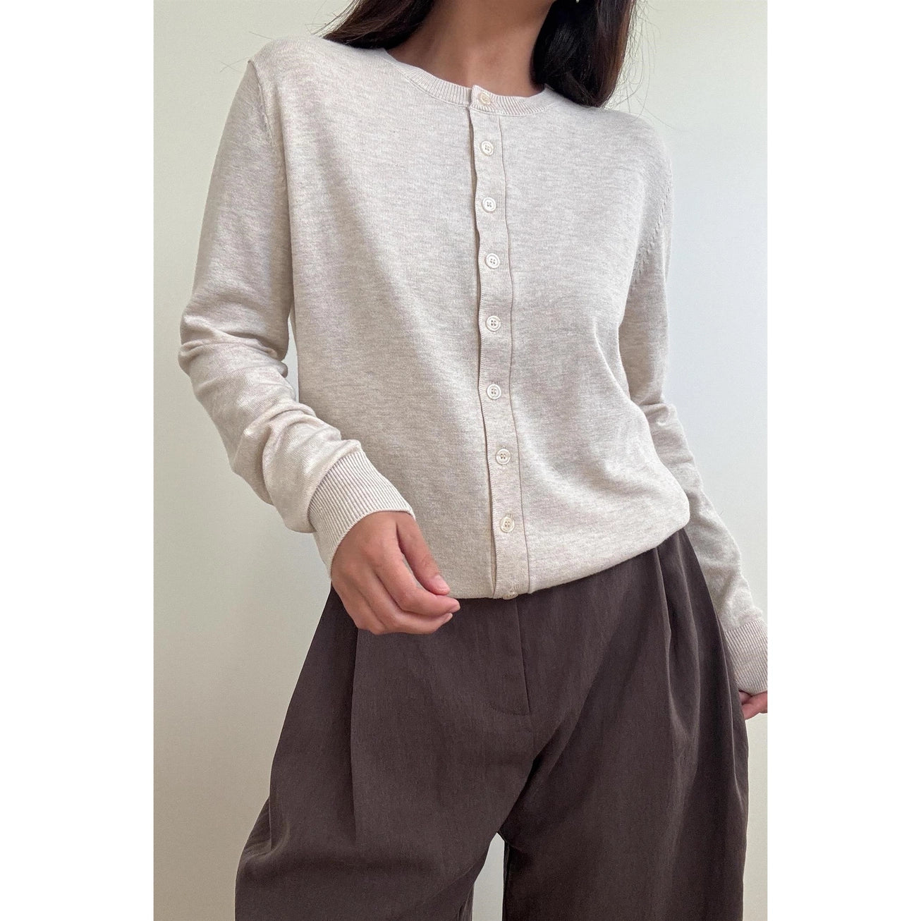 The Audrey Button Front Cardigan